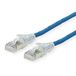 Dätwyler Patchkabel Kat.6A (Class EA) S/FTP, CU 7702 flex LSOH, AMP v2, blau, 1 m