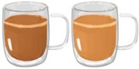 Merkloos / Sans marque Koffieglazen - 2x - dubbelwandig - 110 ml - espresso glazen - hittebestendig