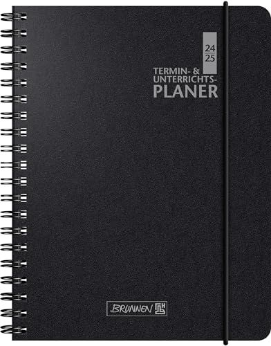 Termin- & Unterrichtsplaner (2024/2025) A5 schwarz
