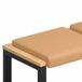 vidaXL - Coussin de banc - 2 pièces - Tissu sherpa - Beige