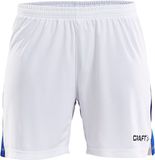 Craft Progress Contrast Short Dames - Wit / Blauw | Maat: L