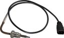 HELLA Temperatuursensor uitlaatgas, geschroefd, 2-polig, 590 mm kabel, voor AUDI A8