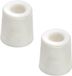 Benson Deurbuffers / deurstoppers rubbers - 2x - wit - 30 x 30 mm - met schroefbevestiging