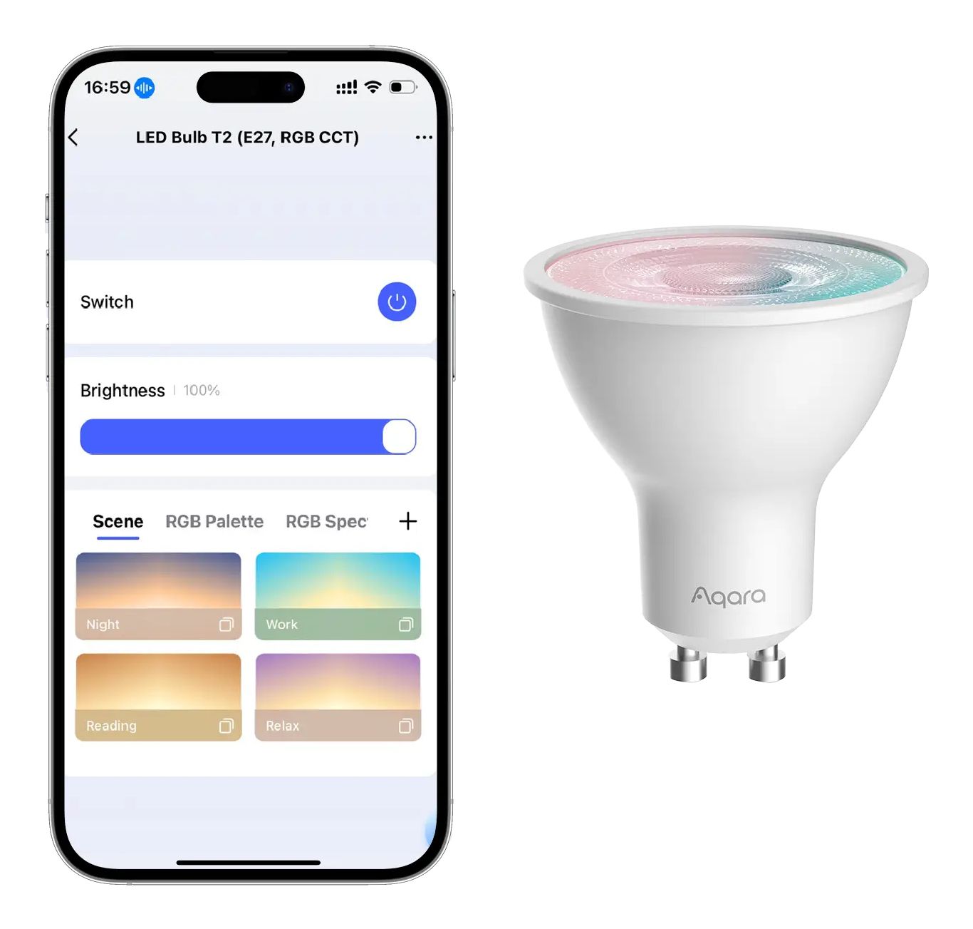 Aqara LED Bulb T2 (RGB CCT, GU10)