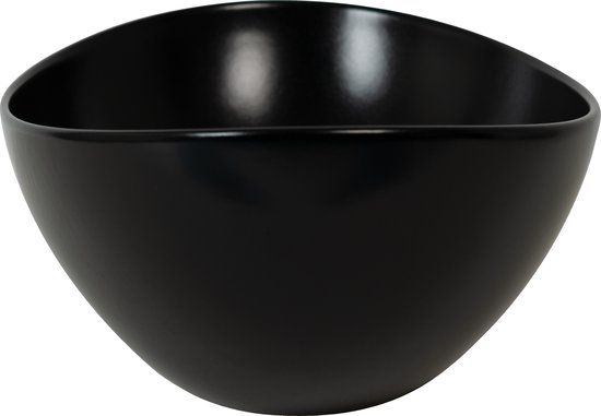Plieger Scale Waskom - Mat Zwart - Ovaal - 40.6cm - Keramiek