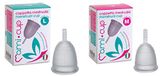 Mamicup L en M TRANSPARANTE Menstruatie Cup Kit