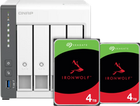 QNAP TS-433-4G + Seagate Ironwolf 8TB (2x4TB)
