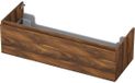 INK - Onderkast 1 Lade Greeploos met Houten Keerlijst - 1200x450x350 Mm - Noten