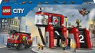 LEGO City - Brandweerkazerne en brandweerauto constructiespeelgoed 60414