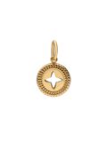 Lucardi Dames Stainless steel goldplated hanger ster voor dames - Hanger - Staal - Goudkleurig