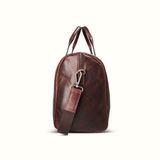 Highlands Leather Monach Compacte Travel Bag – Premium Leren Reistas – Handgemaakt & Duurzaam – Ruim, Elegant & Functioneel – 43x30x20 cm – Donkerbruin
