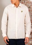 Lyle & Scott Long sleeve linen blend shirt - cove