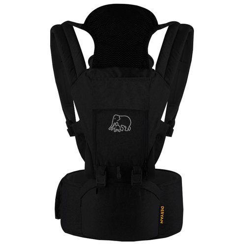 Deryan Pack Luxe Ergonomische draagzak - Zwart - Baby Carrier Backpack