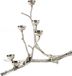 Pols Potten Twiggy Squirrels Bougeoir Argent Métal 30 cm