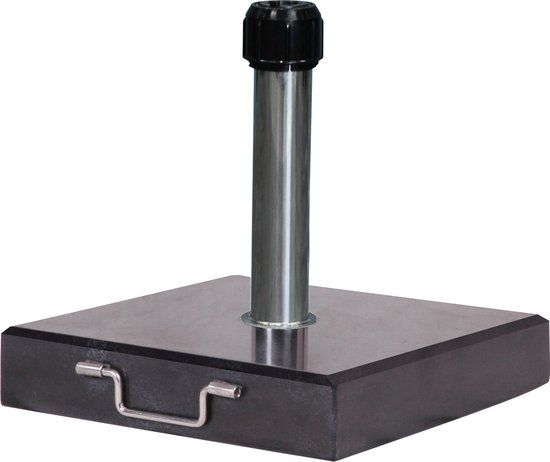 Platinum Sun & Shade Parasolvoet Rome 40kg Zwart Gepolijst Graniet