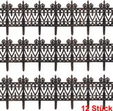 Deuba Borderrand Kunststof – 12 Stuks = 380cm UV-bestendig - Bruin