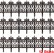 Deuba Borderrand Kunststof – 12 Stuks = 380cm UV-bestendig - Bruin