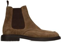 Manfield Heren Taupe Suède Chelsea Boots Maat 45