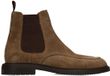 Manfield Heren Taupe Suède Chelsea Boots Maat 45