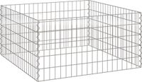 vidaXL Vierkante Composter 100 x 100 x 50 cm IJzer