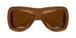 Saint Laurent SL 902 Howl Lunettes de soleil Unisexe Marron Pilote Marron 63mm