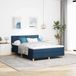 Maison Exclusive - Lit boxspring avec coussins et tête de lit, bleu, 140 x 190 cm, tissu