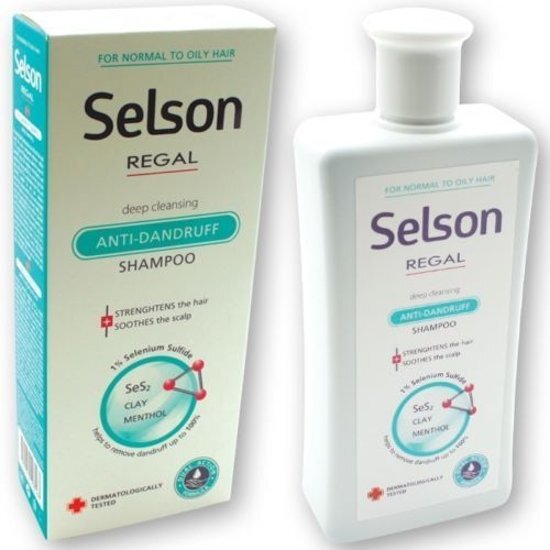 Rosa Impex Regal Selson ANTI-ROOS DIEP REINIGENDE Shampoo met 1% Selenium Sulfide voor Normaal tot Vet haar 200ml