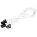 SilverStone SST-PP07-EPS8W - voeding-verlengkabel 30cm EPS 8pin naar EPS/ATX 4+4pin, wit