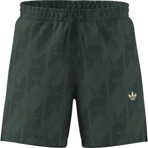 adidas zwemshort met logo - donkergroen