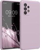 kwmobile telefoonhoesje geschikt voor Samsung Galaxy A52 / A52 5G / A52s 5G - Hoesje met siliconen coating - Smartphone case in licht oudroze