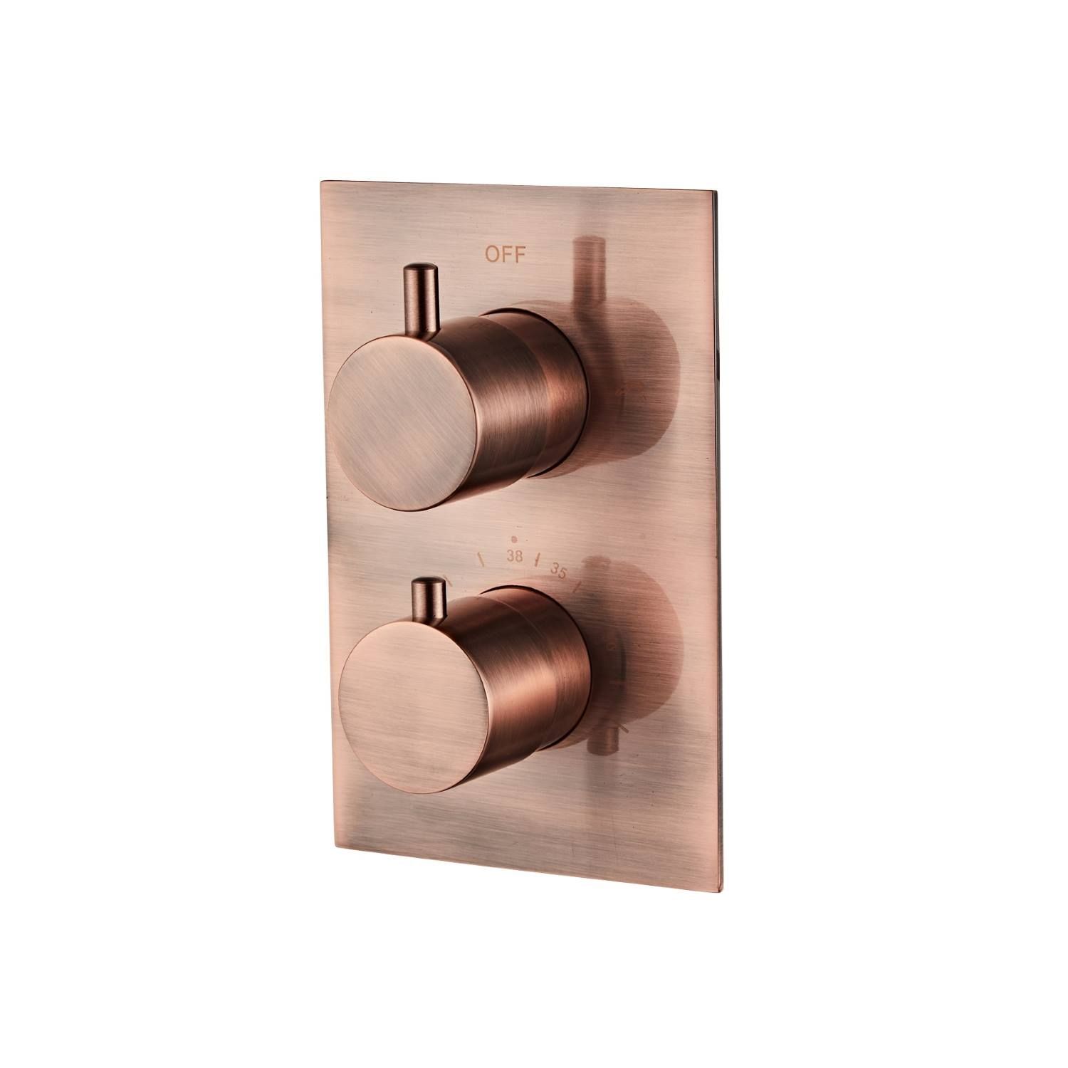 Boss & Wessing Inbouw douche thermostaat bws koper geborsteld koper (inclusief inbouwdeel)