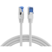 Patchkabel RJ45 Patchkabel Cat.6A S/FTP TPE, Cat.7 Rohkabel superflex weiß 1,5m