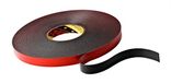 3M VHB 5962 high-performance plakband, 12 mm x 33 m, zwart, beschermende afdekking: folie (verpakking van 6)