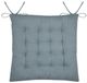 Stof Textile stoelkussen Coline - ijsblauw - 38 x 38 x 4 cm