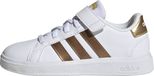 Adidas Grand Court Sustainable Lifestyle Court Chaussures Avec Lacets Élastiques Et Velcro - Enfants - Blanc