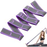 Solidchoice QUANZHOUXUNUODIANZISHANGWUYOUXIANGONGSI Elastische weerstandsbanden voor fitness en yoga training (lila)