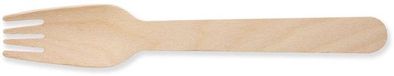 KlikA Houten Vork Gecoat 160 mm Pak van 100 Stuks