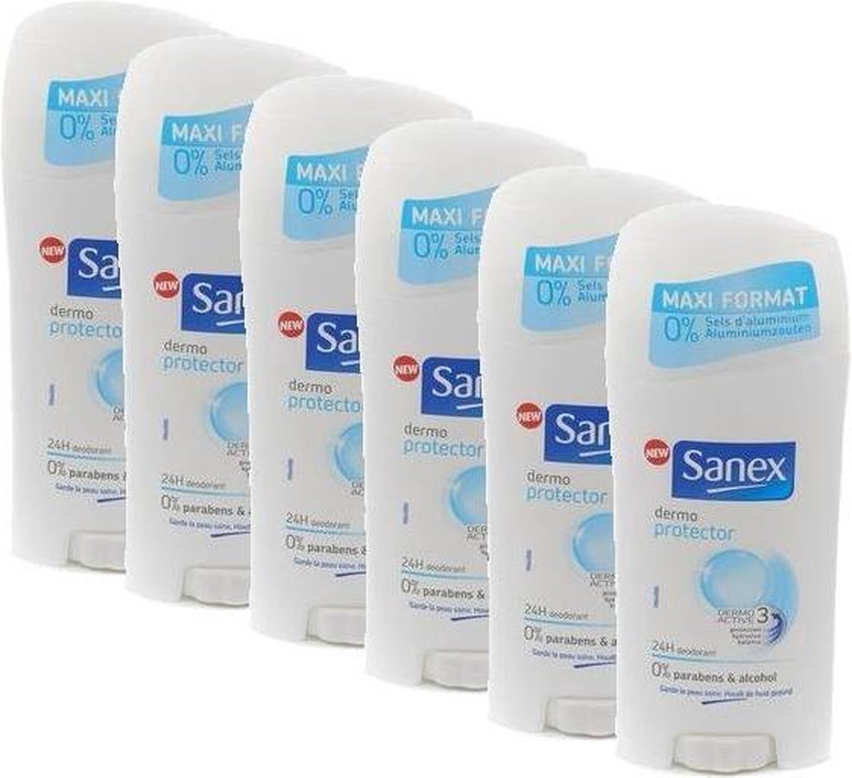 Sanex Deo Stick Dermo Protector - Voordeelverpakking 6 x 65 ml