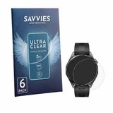 Savvies - Screenprotector voor Huawei Watch GT 7 (46 mm) - Folie Beschermfolie transparant 6 Stuks