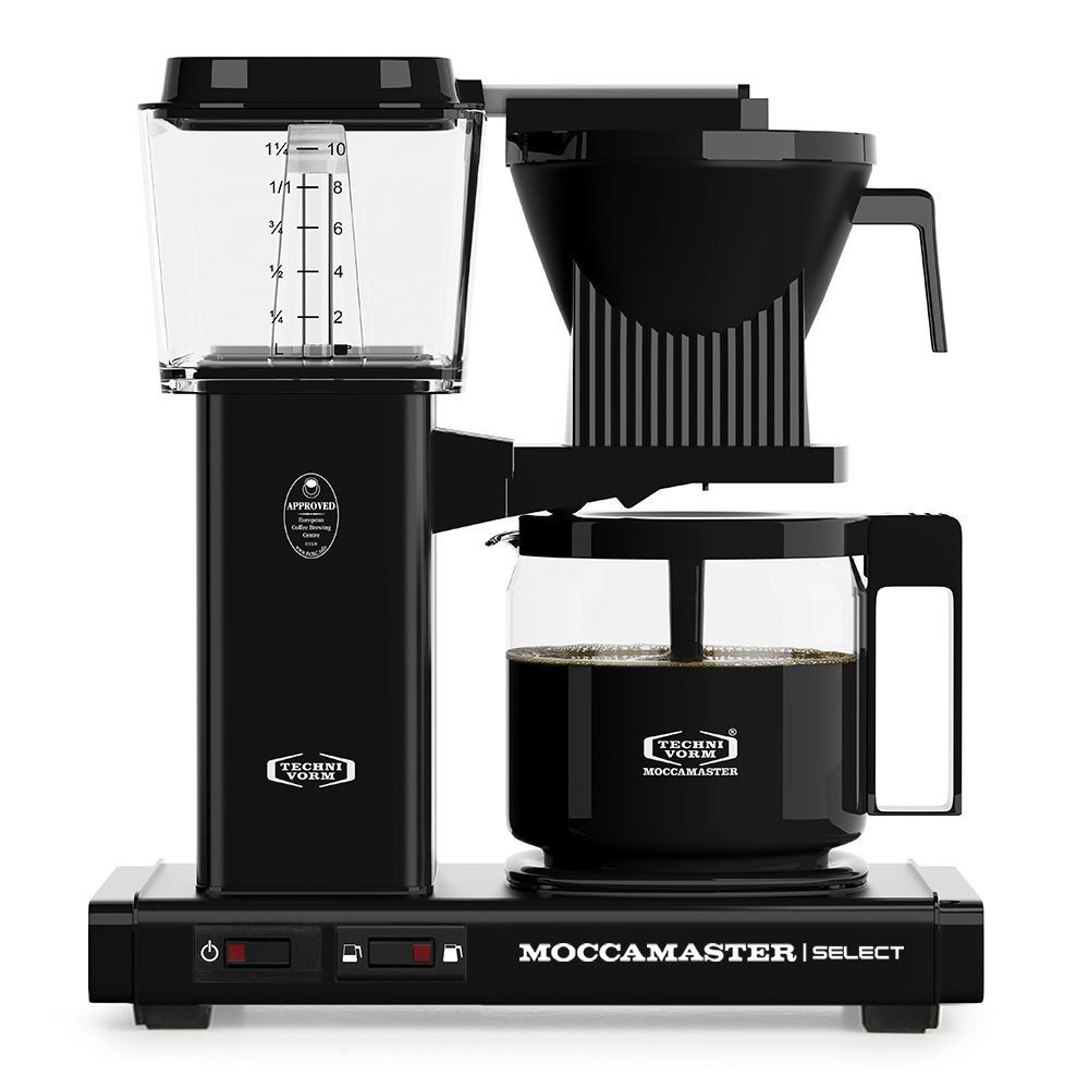 Moccamaster KBG Select - Filter Coffee Machine - Black - 1.25L - 10 Cups - Semi-Automatic