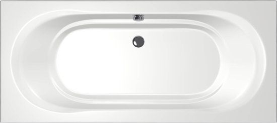 Xenz Martinique Inbouwbad - 180x80cm - Glans Wit - Acryl - 2 Persoons