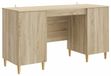 Bureau Sonoma Eiken met plank 142,5 x 50 x 75 cm Bois traité