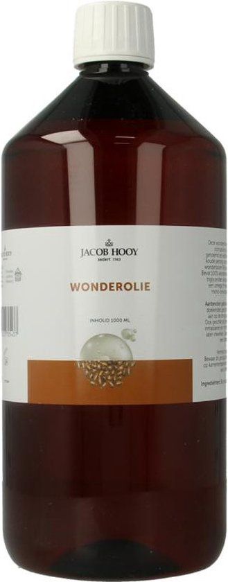 Jacob Hooy Wonderolie | Castorolie 1LT | Droge huid | Unisex