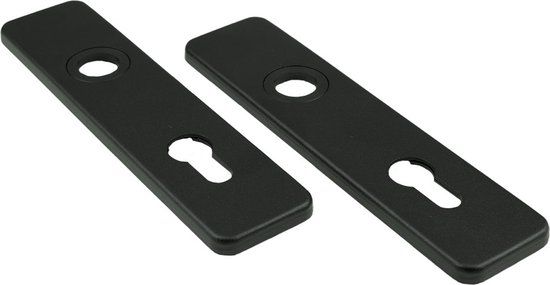 Ami Kortschild 185/44 Profielcilinder 55 Klik Zwart 9005 Str