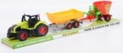 PEGAZ TOYS Jeu pour enfants avec tracteur et deux remorques
