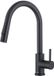 Sans marque Robinet de cuisine en acier inoxydable noir