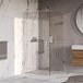 Brauer Void - Douchecabine met Draaideur - Helder Glas - 90x120x200 cm - incl. Glascoating - Chroom