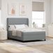 Maison Exclusive - Lit boxspring avec matelas, gris clair, 140 x 190 cm, rembourré
