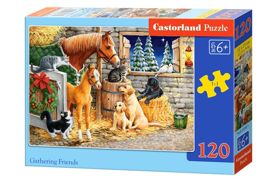 Castorland Gathering Friends - 120 stukjes Puzzel - Multicolor