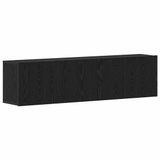 vidaXL Tv-meubels 2 st 160x30x41 cm bewerkt hout zwart eikenkleurig